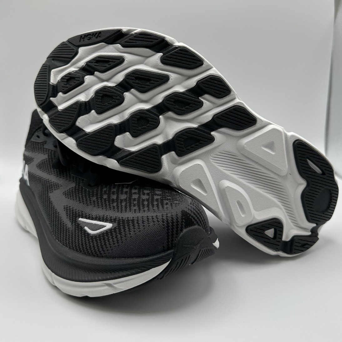 NEW HOKA CLIFTON 9 Black White Running Shoes Womens Size US  7D Athletic  thumbnail 7