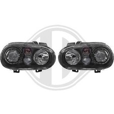Diederichs Design Scheinwerfer Set R32 LOOK schwarz für VW Golf 4 97-03 FÜR LWR