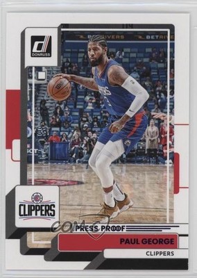 2022-23 Panini Donruss Purple Press Proof 82/199 Paul George #122 1u6