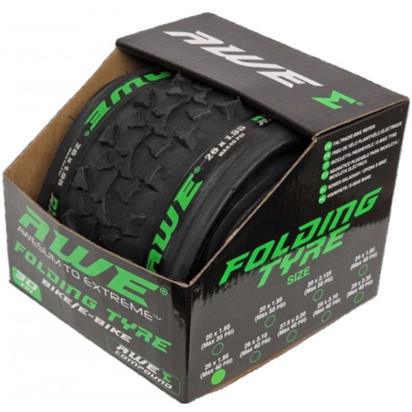 AWE Bike/E-Bike MTB Folding Tyre 26 inch - ATY765