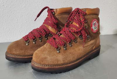 POLO RALPH LAUREN TEAM USA OLYMPIC BROWN LEATHER &SUEDE MENS BOOT sz 10.5D
