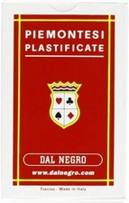 Carte Piemontesi Plastificate originali Dal Negro introvabili Triplex