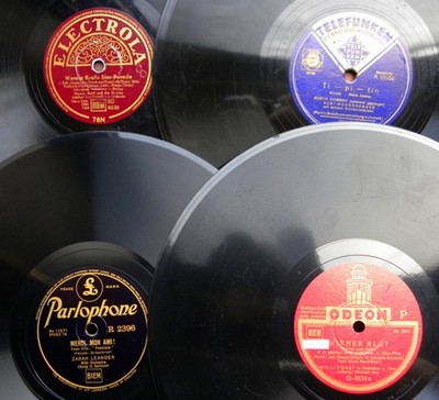 E133/ ZARAH LEANDER-WILLI FORST-SERRANO-KROLL-ANGEBOT 4 Stk 78rpm Schellack