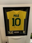 Pelé Hand Signed Framed Brazil Shirt - Official Beckett COA Rare Pele Signed