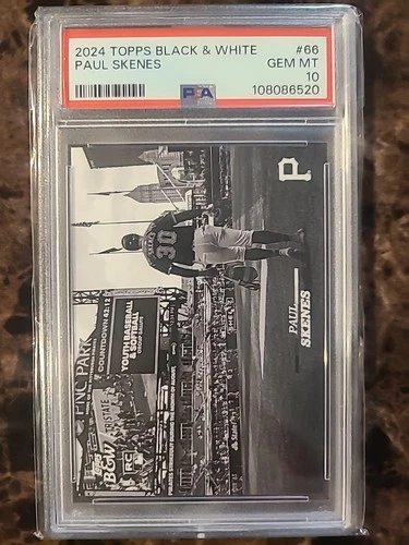 2024 Topps Black & White - Paul Skenes #66 PSA 10 Gem MT RC Pittsburgh Pirates
