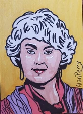 Beautiful Arthur Dorothy Golden Girls  Artist's Sketch Card ACEO/ATC 2.5"×3.5"