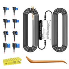 Hardwire Kit with 8pcs Full Set Circuit Fuse Tap for Dash , -Port, 24H Parkin...