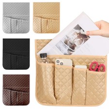 Remote Holder Caddy for Sofa Recliner Chair Armrest TV Leahter Pocket Couch Bag