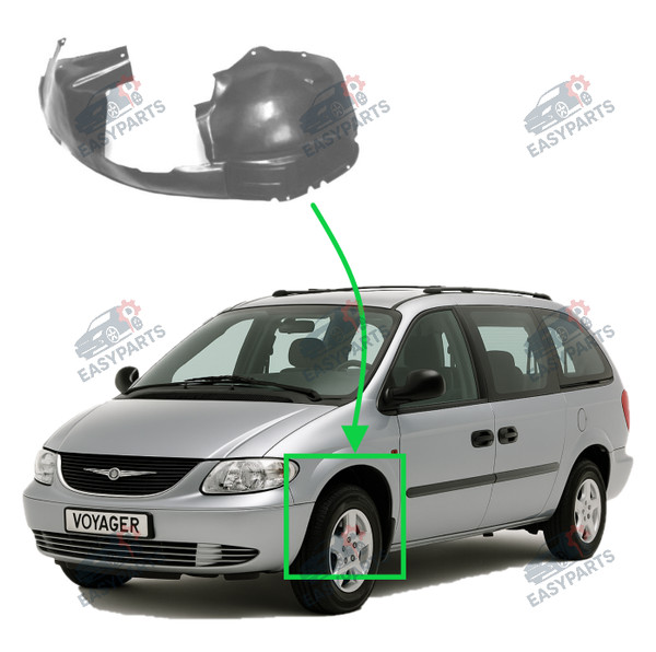Radlauf StoßStange Locaro Vorne Links FüR Chrysler Voyager 2001 - 2007-image