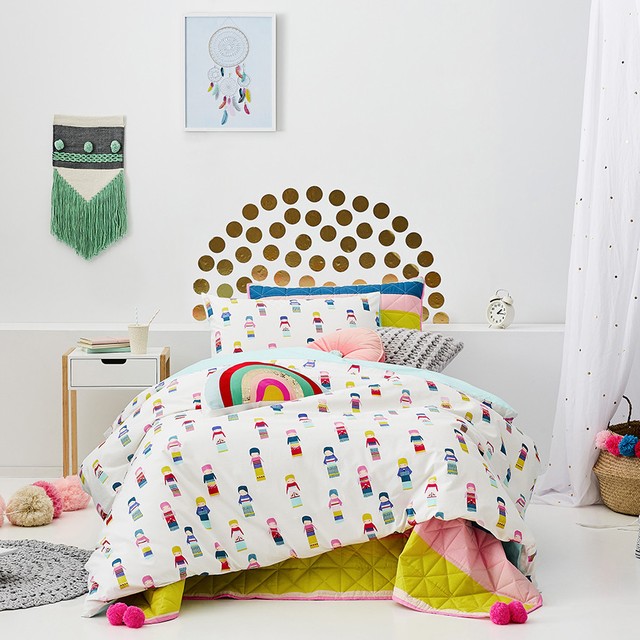 Adairs Kids Pastel Rainbow Bedlinen Quilt Cover For Sale Online Ebay