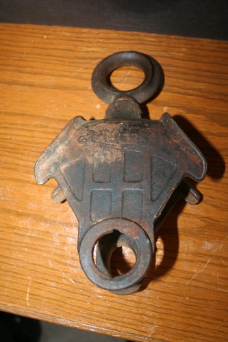 Metal Rope Pulley Grapple Hook #348A Block and Tackle Hook Pulley Frame - Picture 5 of 8