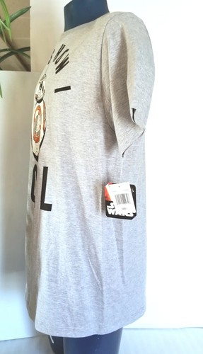 Star Wars Disney BB8 Men Large T Shirt Short Sleeve " That's How I Roll Grey " - Picture 7 of 8