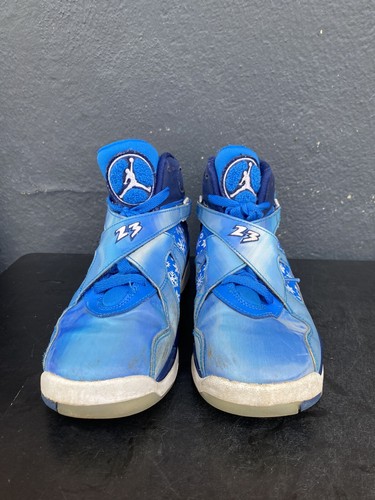 Nike Juvenil Air Jordan 8 VIII Retro GS Talla-4.5Y Copo de Nieve Azul Ventisca 305368-400 - Imagen 7 de 9