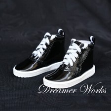 1/4 1/3 BJD Casual Board Shoes Sports Sneakers Simple Style Lace-up Black DF DOD