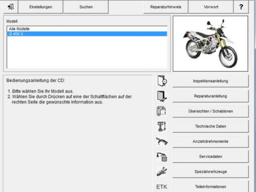 Restposten: BMW Reparatur- und Wartungsanleitung (DVD) G450X - Bild 3 von 4