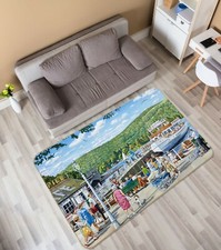 3D Bowness Pier ZHUA09 Game Non Slip Rug Mat Photo Carpet Trevor Mitchell Zoe