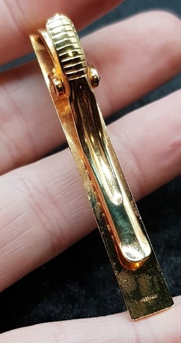 Vintage West German Gold Plated Tie Bar Clip - For Gents & Gentleman. Germany - Picture 5 of 7