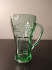 Libby Vintage Coca Coke Green Glass w/ Handle