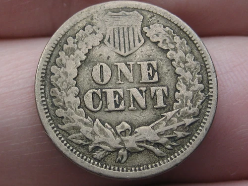 1860-1864 Copper Nickel Indian Head Cent Penny- Fine Details, Partial LIBERTY