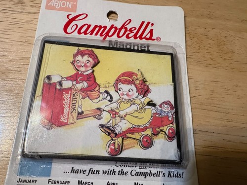 Imán de sopa Campbell's Kids vintage junio 1996 serie coleccionista nuevo en paquete - Imagen 6 de 8