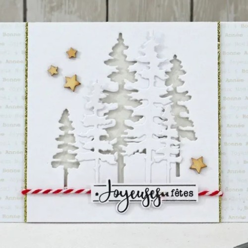 Three Skinny Fir Trees Cutting Dies – Evergreens Winter Holidays Outdoors - Picture 5 of 8