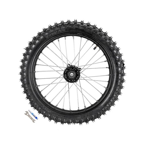 Rueda delantera 17" + rueda trasera 14" 90/100-14 70/100-17 para Dirt Pit Bike 125cc SSR - Imagen 9 de 17