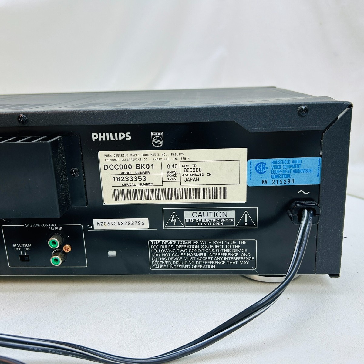 PHILIPS フィリップス　DCC900　カセットレコーダー PHILIPSDCC900
