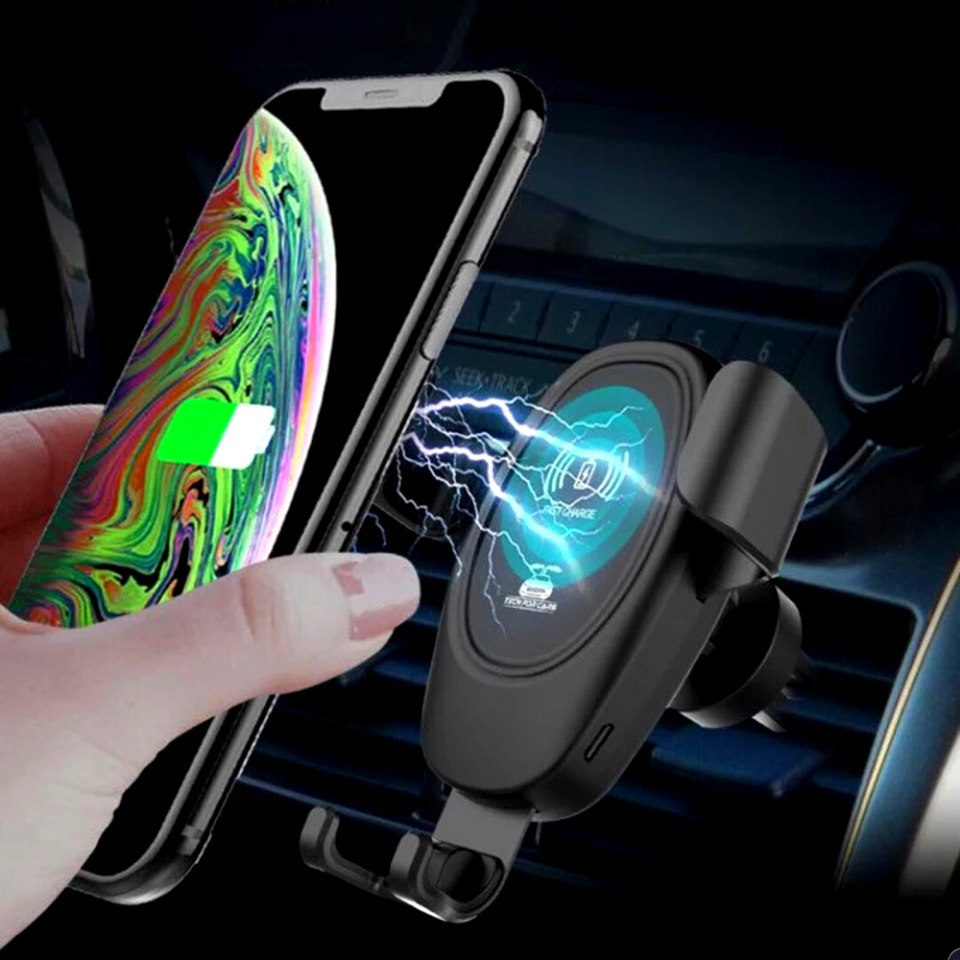 SOZOMO Cargador De Coche Inalámbrico, Soporte De Teléfono ParaCoche - Foto 8