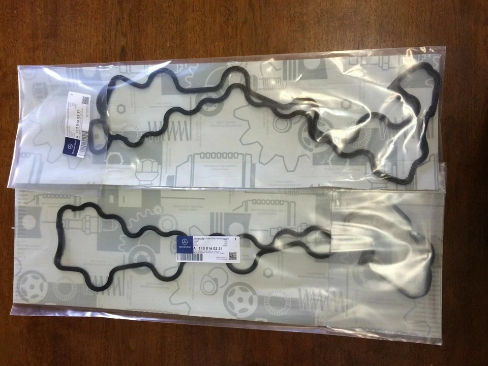 Mercedes Engine Valve Cover Left & Right Gaskets For W220 W219 W210 W211 W463 - Image 2 of 4