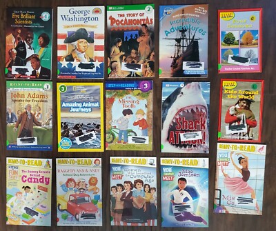 15 Reading Level Mixed Books Ready to Read DK Readers Time Nat Geo Discovery Kid
