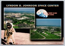 Space Exploration Postcard Lyndon B. Johnson Space Center Aerial Views Astronaut