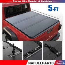 Hard Tri-Fold 5ft (60in)Truck Bed Tonneau Cover For Nissan Frontier 2005-2025