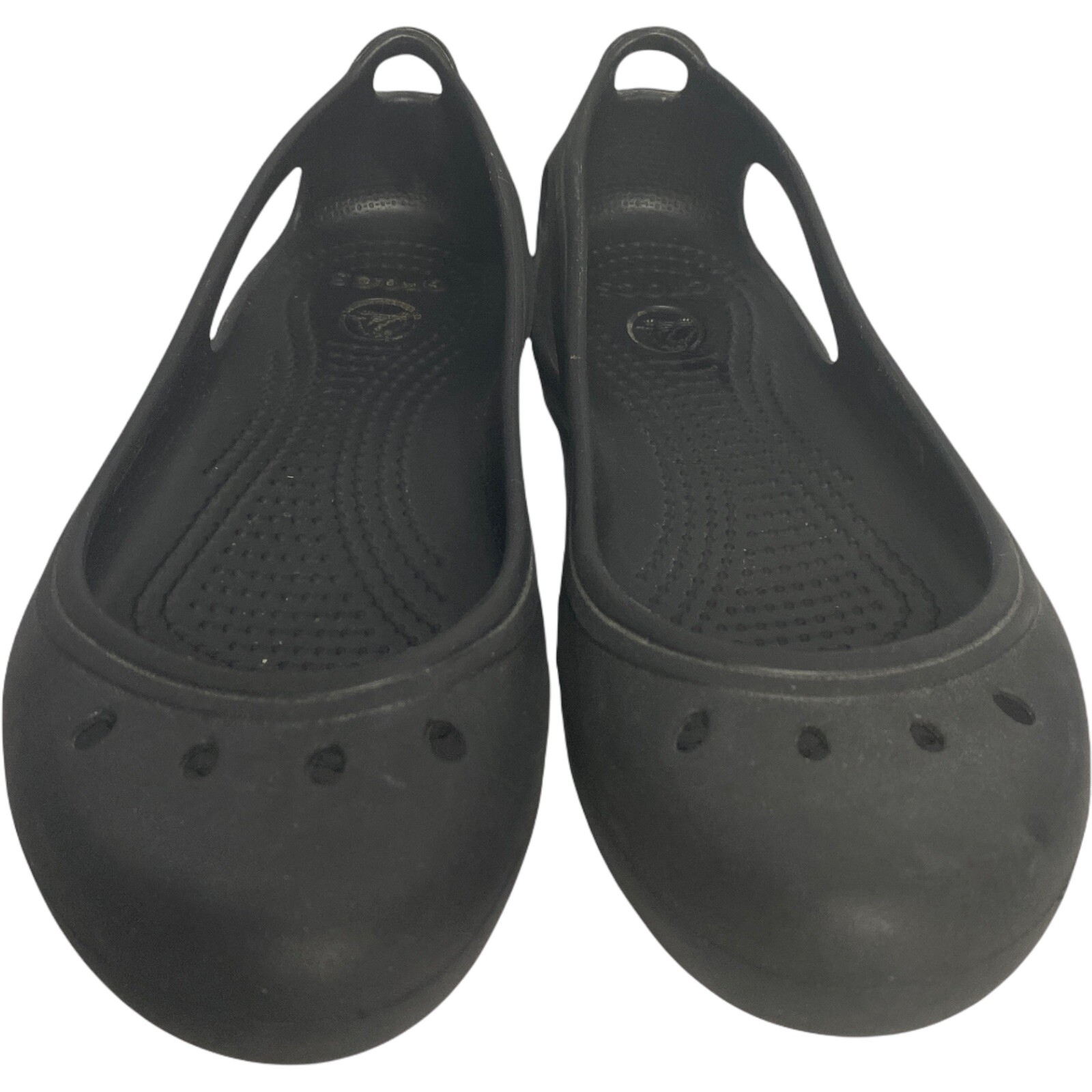 Crocs Womens Kadee Ballet Flats Black Slingback Slip … Gem