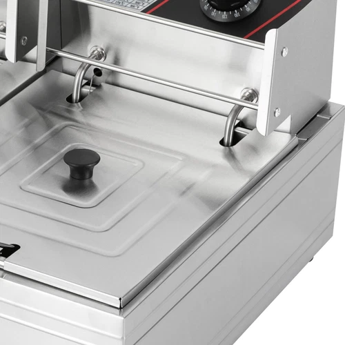 12L Gastro Friteuse Edelstahl Elektro Fritöse Doppel Fritoese mit Frittier 5000W - Bild 21 von 24