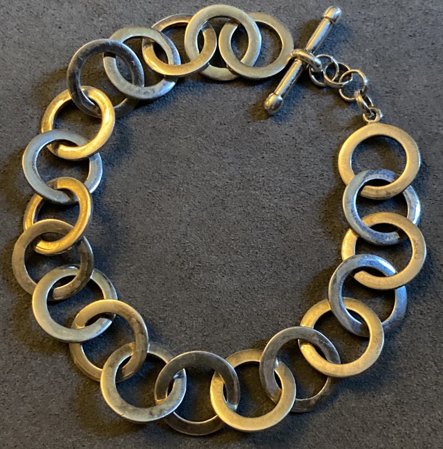 Canada Sterling Silver 925 Interlocking Circle Ch… - image 1