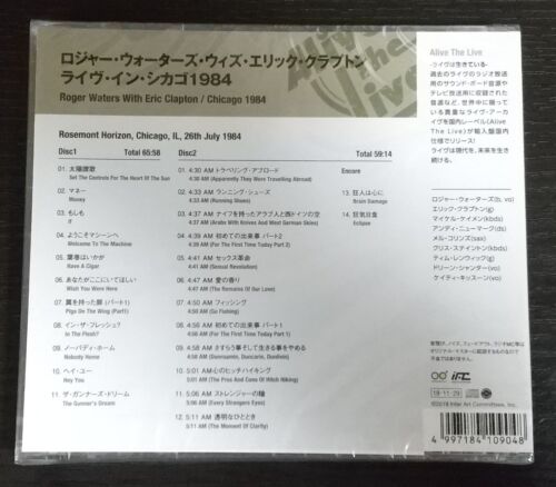 ROGER WATERS & ERIC CLAPTON CHICAGO 1984 JAPAN 2CD NEW - Picture 3 of 3