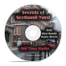 Secrets of Scotland Yard, 941 Old Time Radio Mystery Shows, OTR mp3 DVD G23
