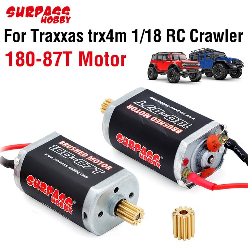 Surpss Hobby 180 Brushed Motor 87T for Traxxas trx4m 1/18 RC Crawler Car Upgrade