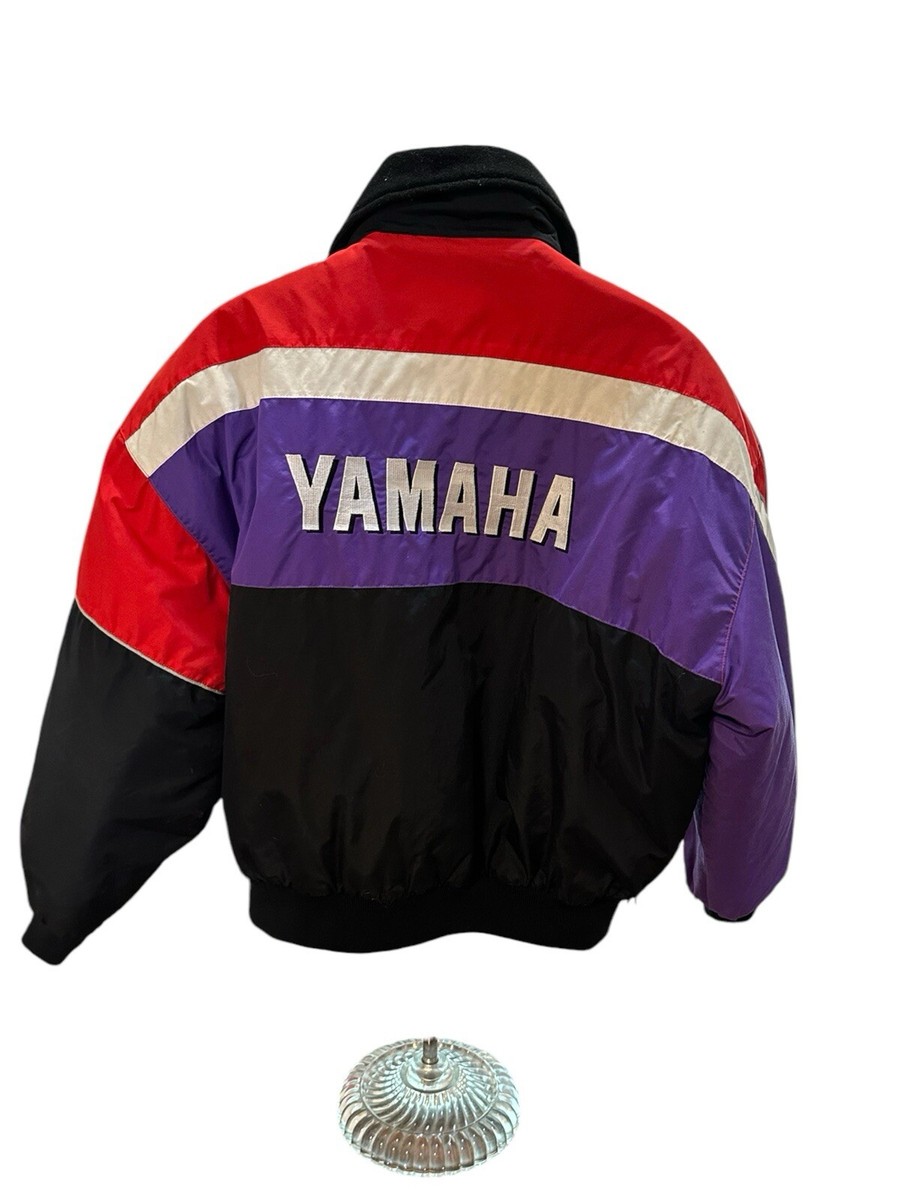 ジャケット・アウター YAMA Yamaha Coat Jacket Black Purple White Red Womens Large Snowmobile