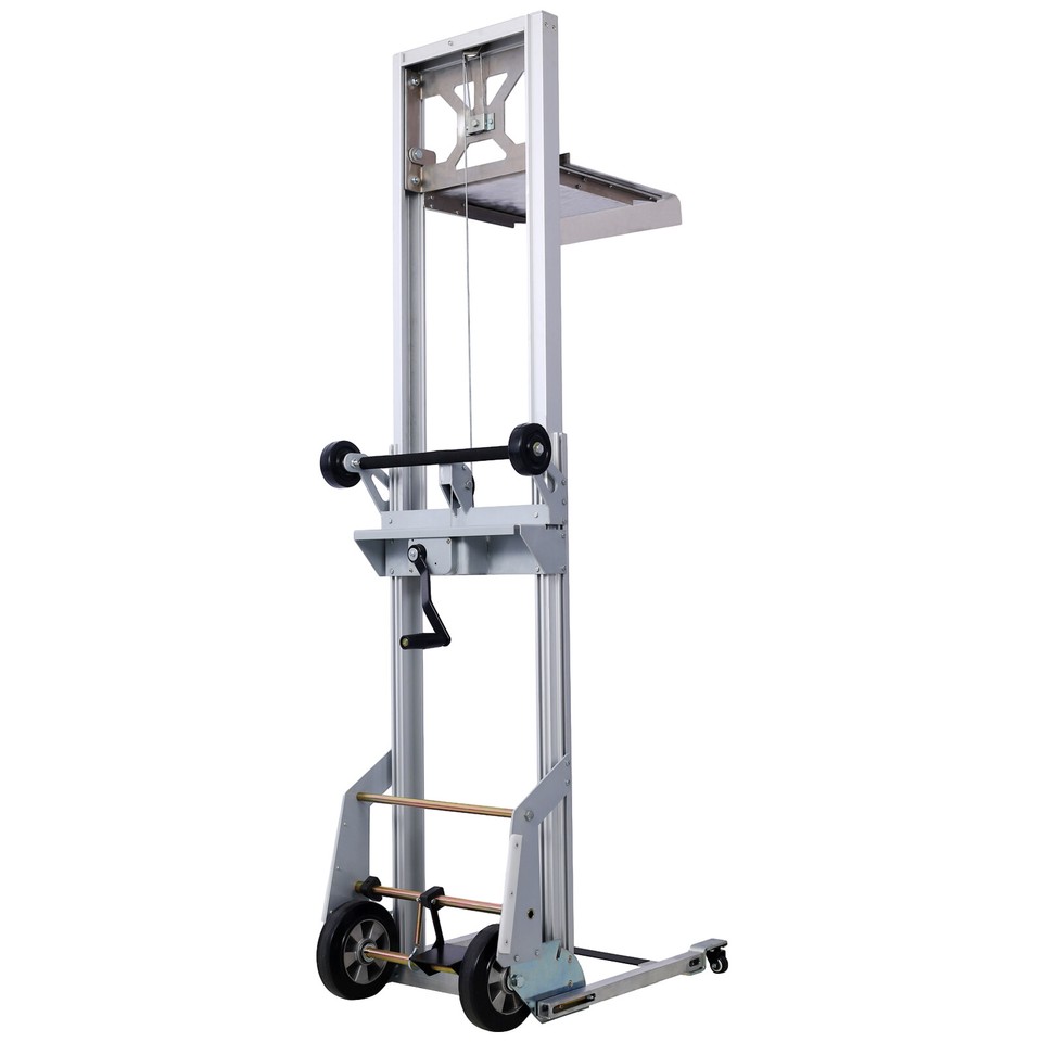 Portable Manual Platform Lift Truck 200 Lbs Load Capacity Aluminum Load