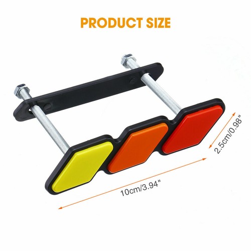 1PC Fits Toyota Tacoma 4Runner Tundra Emblem Badge Car Front Grille Tri-Color - Picture 4 of 12