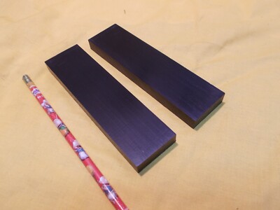 BLACK DELRIN BAR machinable plastic flat stock acetal 1/2'' x 1-5/8'' x 6-1/4''