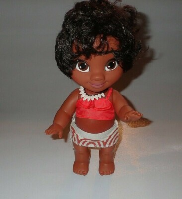 Disney Young Moana 12'' Toddler Baby Doll with Necklace & Outfit Retired