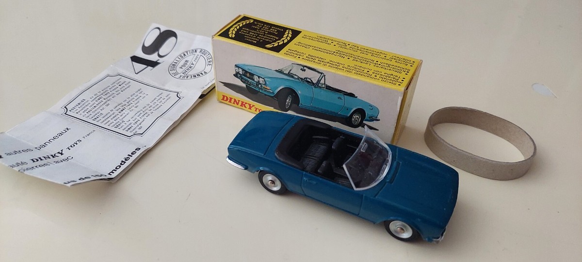 French Dinky 1423 Peugeot 504 Cabriolet. Mint/Boxed. All