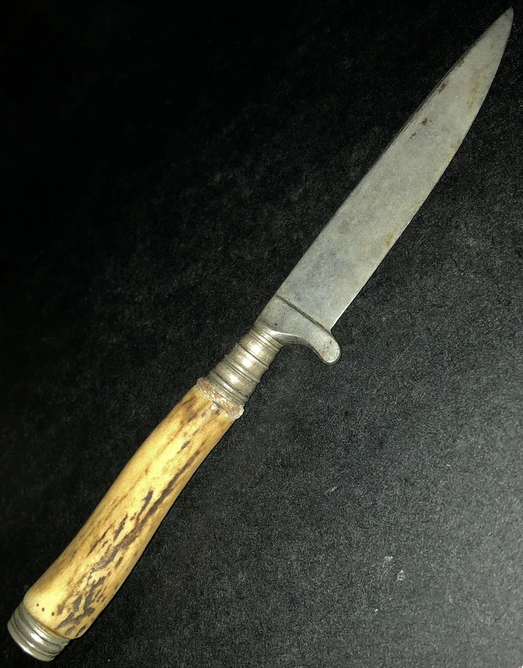 Original WW1 WW2 German Fighting Knife Perfect Blade Personnel Field Gear Dagger - Image 3 of 4