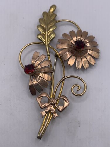 Vintage Signed Van Dell 1/20 12kt Gold Filled Red Rhinestone Brooch Pin | eBay Vintage Signed Van Dell 1/20 12kt Gold Filled Red Rhinestone Brooch Pin | eBay