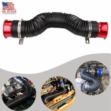 3'' Universal Flexible Car Cold Air Intake Hose Filter Pipe Telescopic Tube Kit