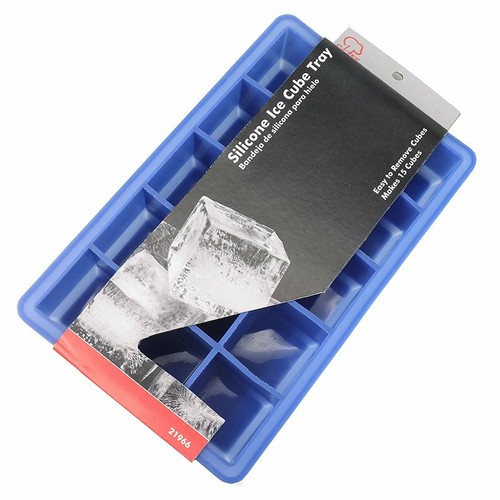 Chef Craft 15 Würfel Silikon Eiswürfel Tablett - macht große 1,25 Zoll leicht zu entfernen Würfel - Bild 2 von 3