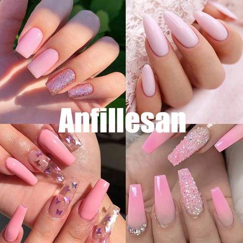 Anfillesan 15ML Gel Nail Polish Summer Nail Soak Off LED UV Gel Top/Base Coat - Picture 18 of 203