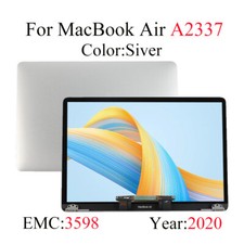 A For Apple MacBook Air A2337 13.3" 2020Year LCD Screen Display Assembly Silver